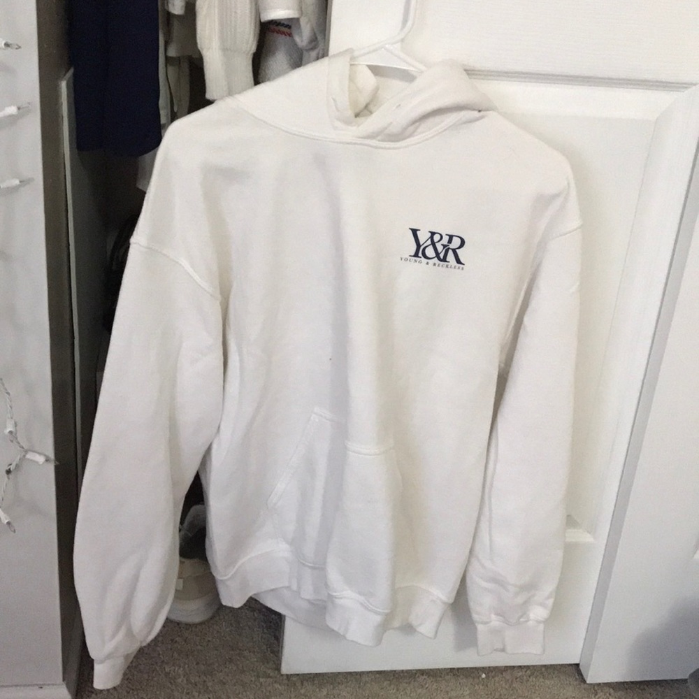 Young & Reckless White Hoodie
